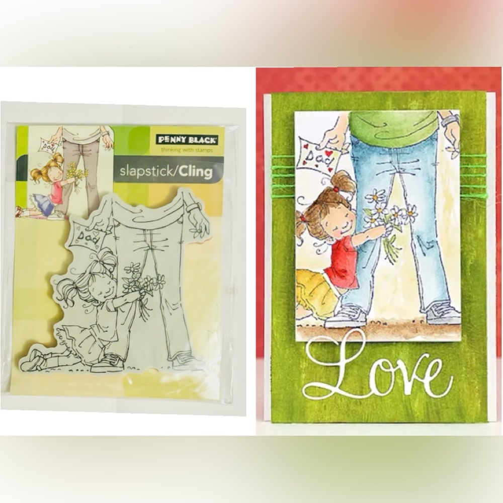 Adorable NEW Penny Black To Daddy Stamp